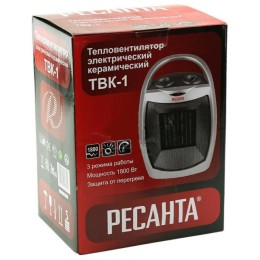 Тепловентилятор Ресанта ТВК-1 [67/2/3] { керамический, вентилятор/900/1800 Вт, защита от перегрева }